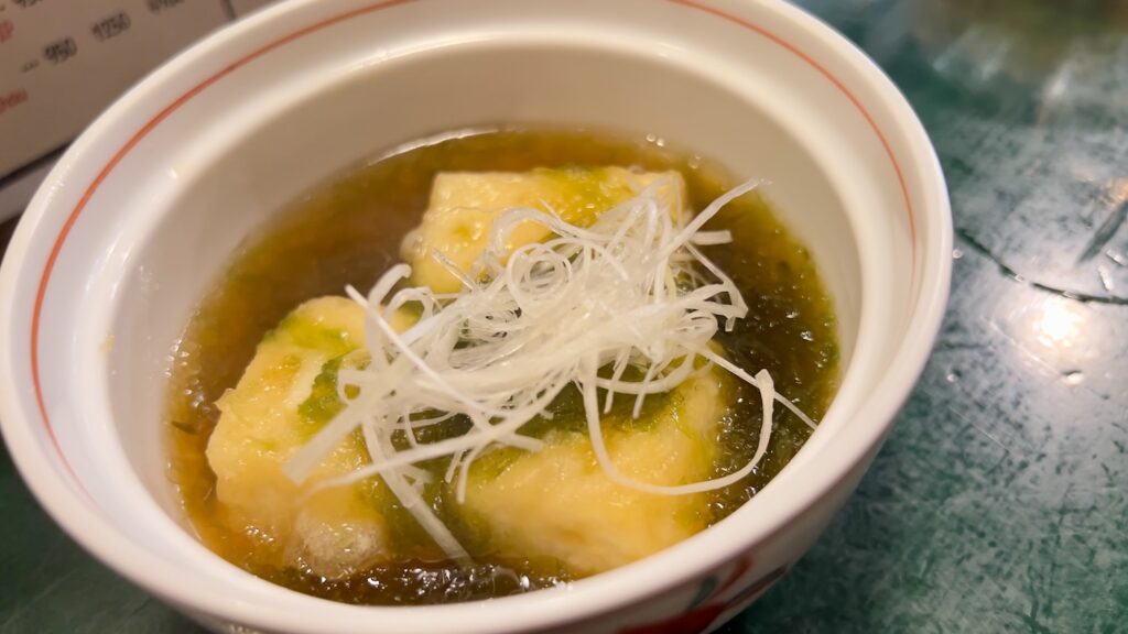 美味しそうなじーまーみ豆腐の揚げ出し