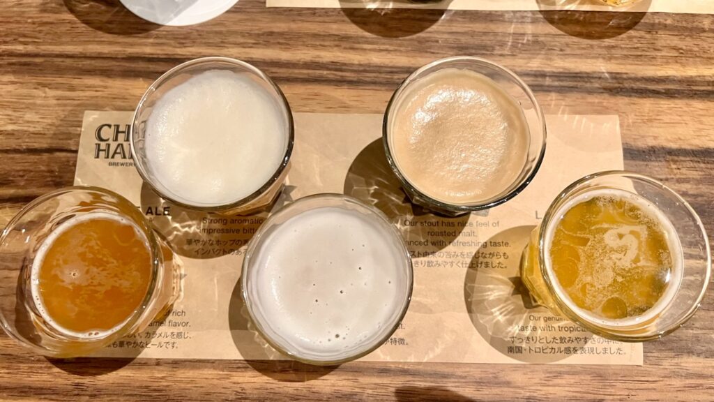 5種類のクラフトビールを飲み比べできるテイスティングセット